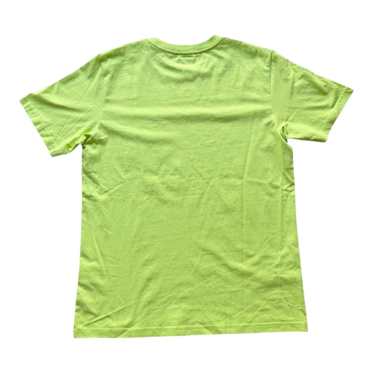 Lime green Carhartt pocket T-shirt by The Hennessy Archive, casual workwear style with front chest pocket and short sleeves.