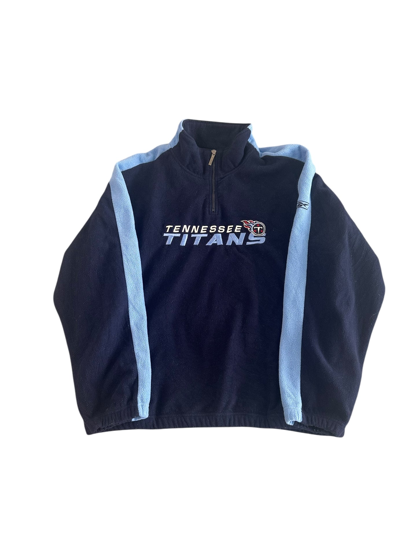 Reebok Tennessee Titans Quarter Zip Fleece Jumper