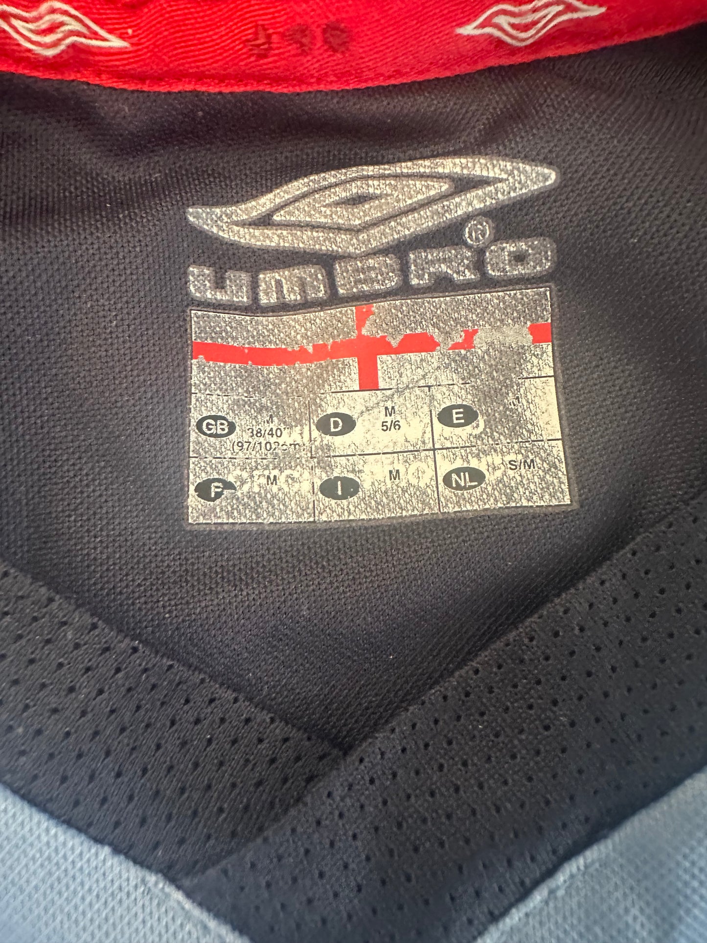 Vintage Umbro England 2002-03 Training Top