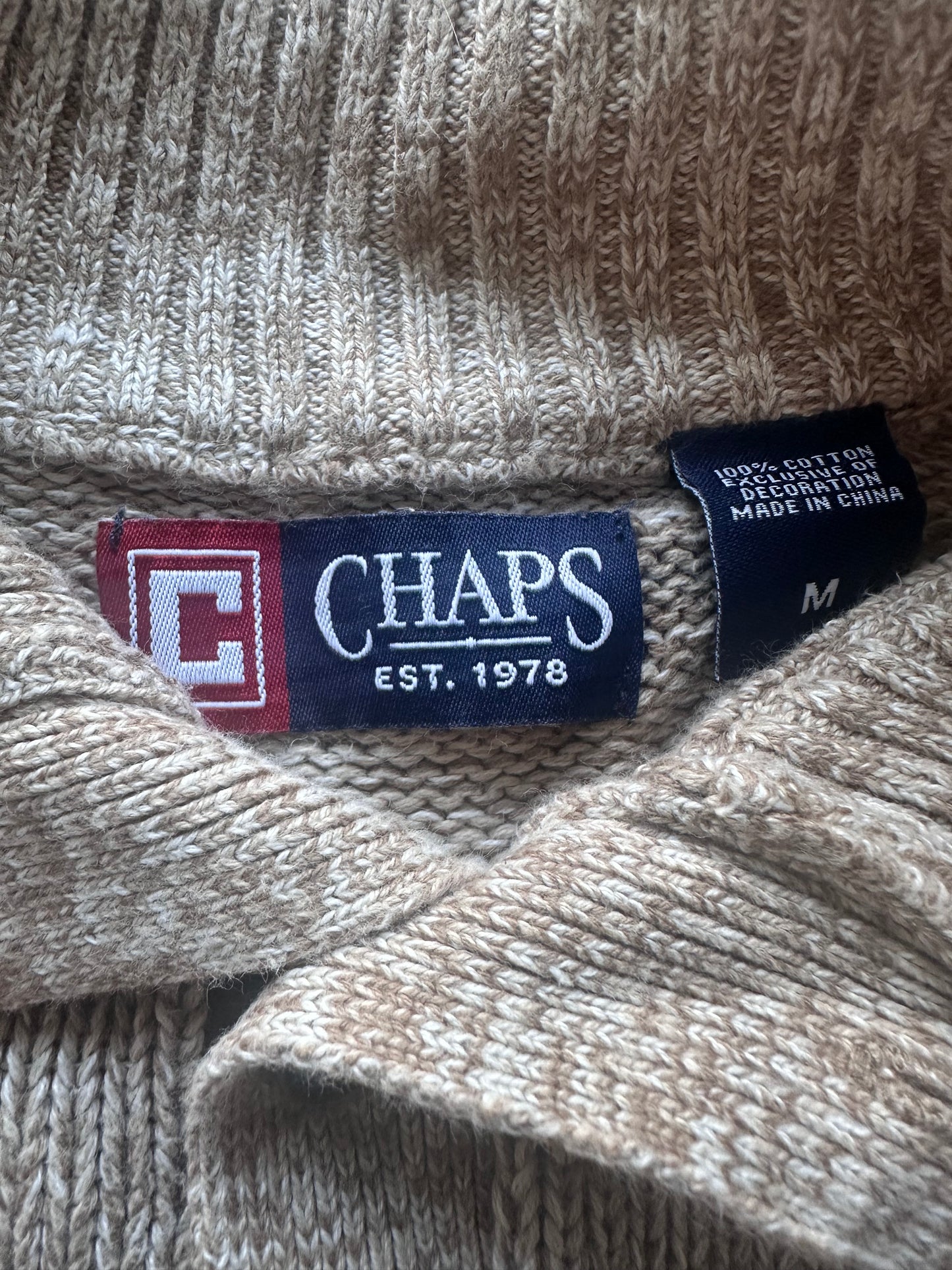 Chaps Button Up Knitted Jumper