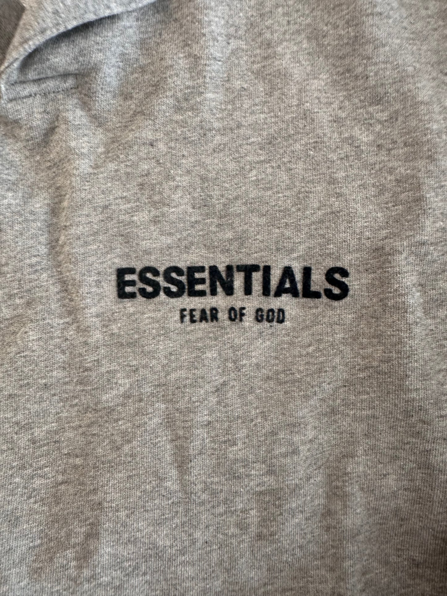 Essentials Fear Of God Logo Long Sleeve Polo