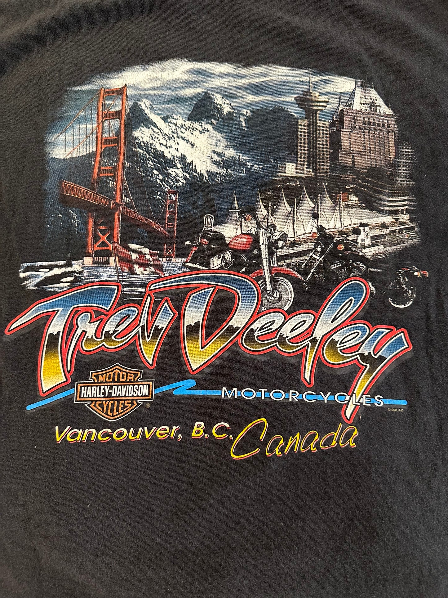 Vintage Harley Davidson Trev Deeley T-Shirt