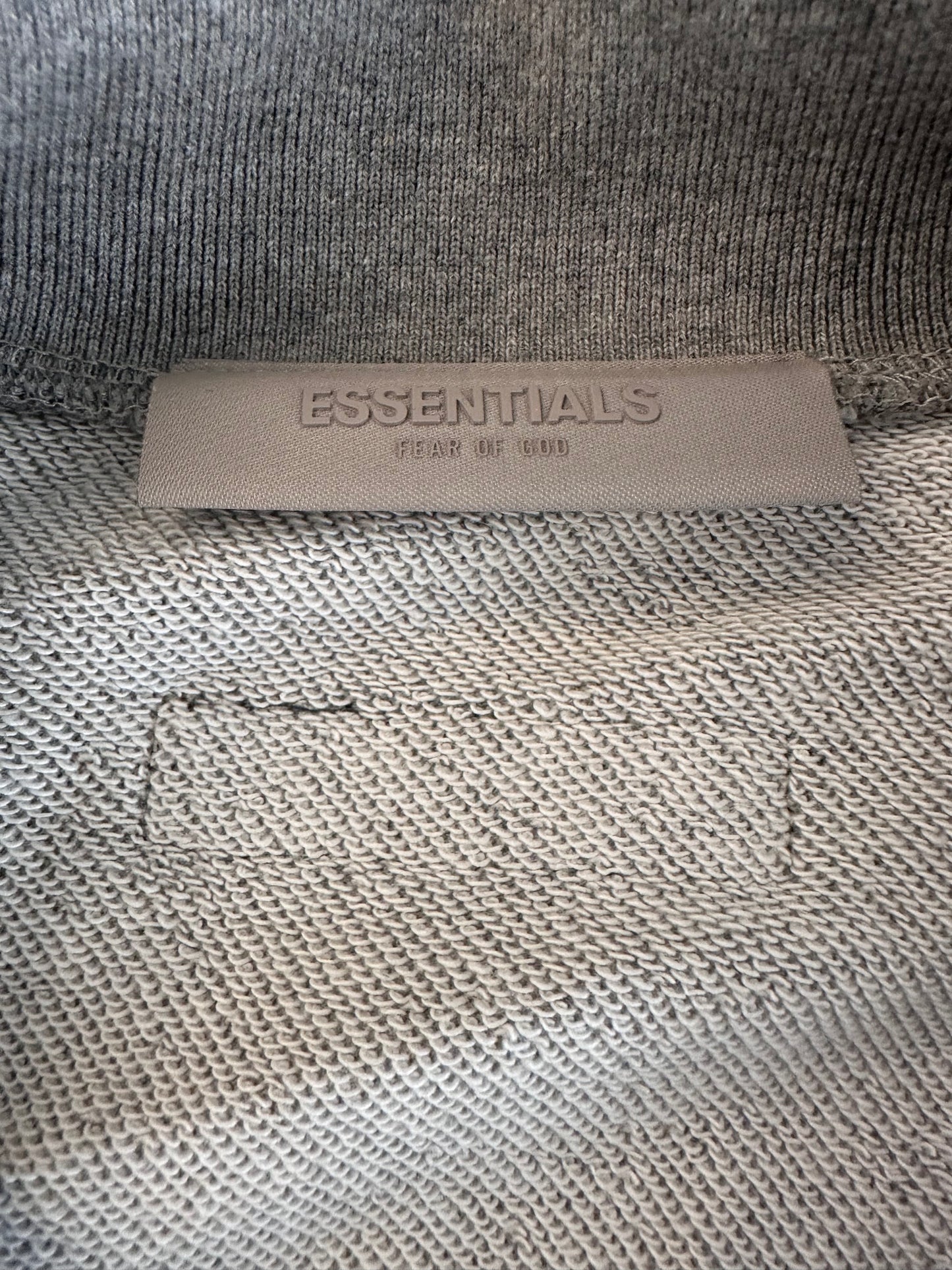 Essentials Fear Of God Logo Long Sleeve Polo