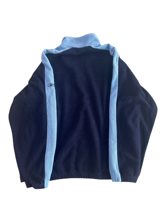 Reebok Tennessee Titans Quarter Zip Fleece Jumper - The Hennessy Archive
