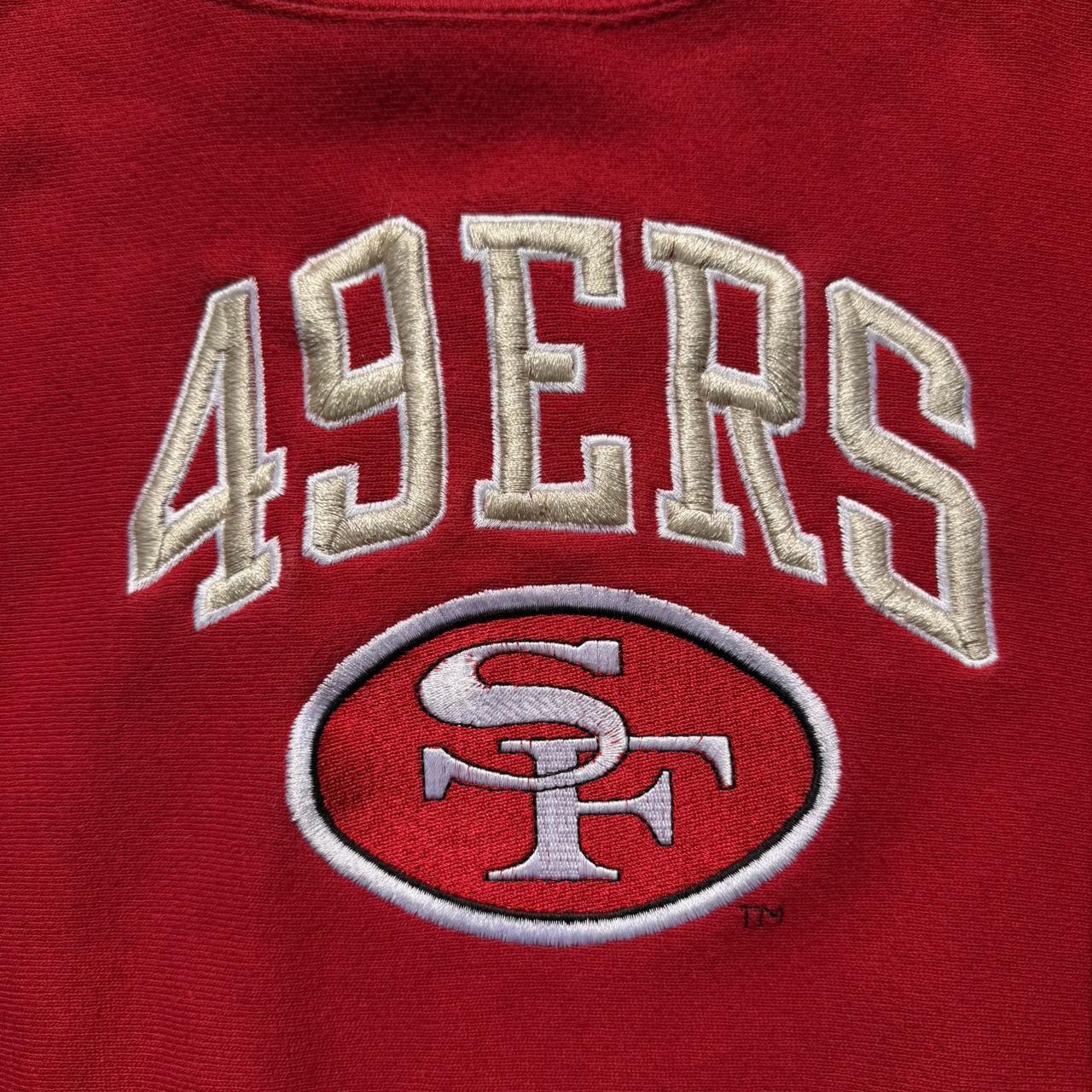 Vintage 90s San Francisco 49ers Embroidered Champion Reverse Weave Sweatshirt