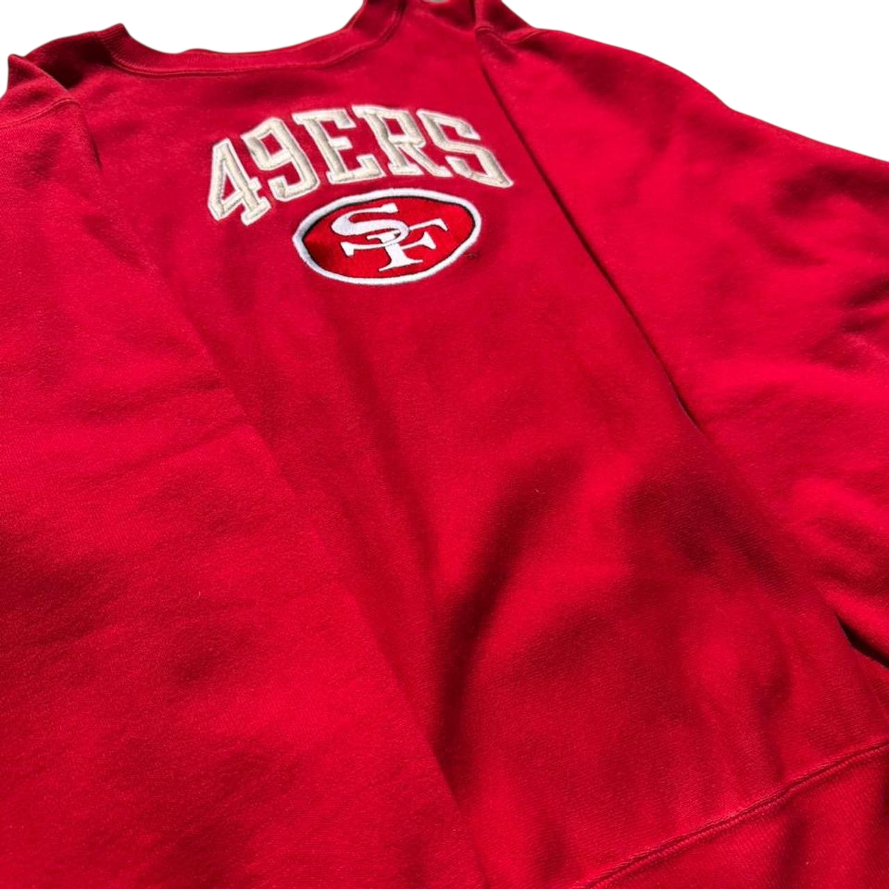 Vintage 90s San Francisco 49ers Embroidered Champion Reverse Weave Sweatshirt
