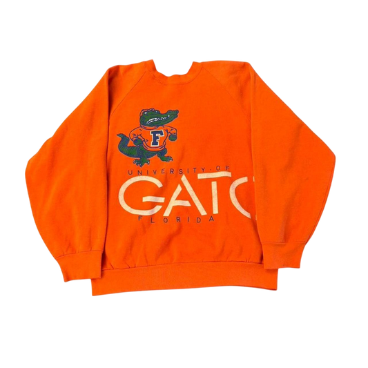 Vintage 90s University of Florida Gators Sweatshirt | Orange Soffe Crewneck | Made in USA