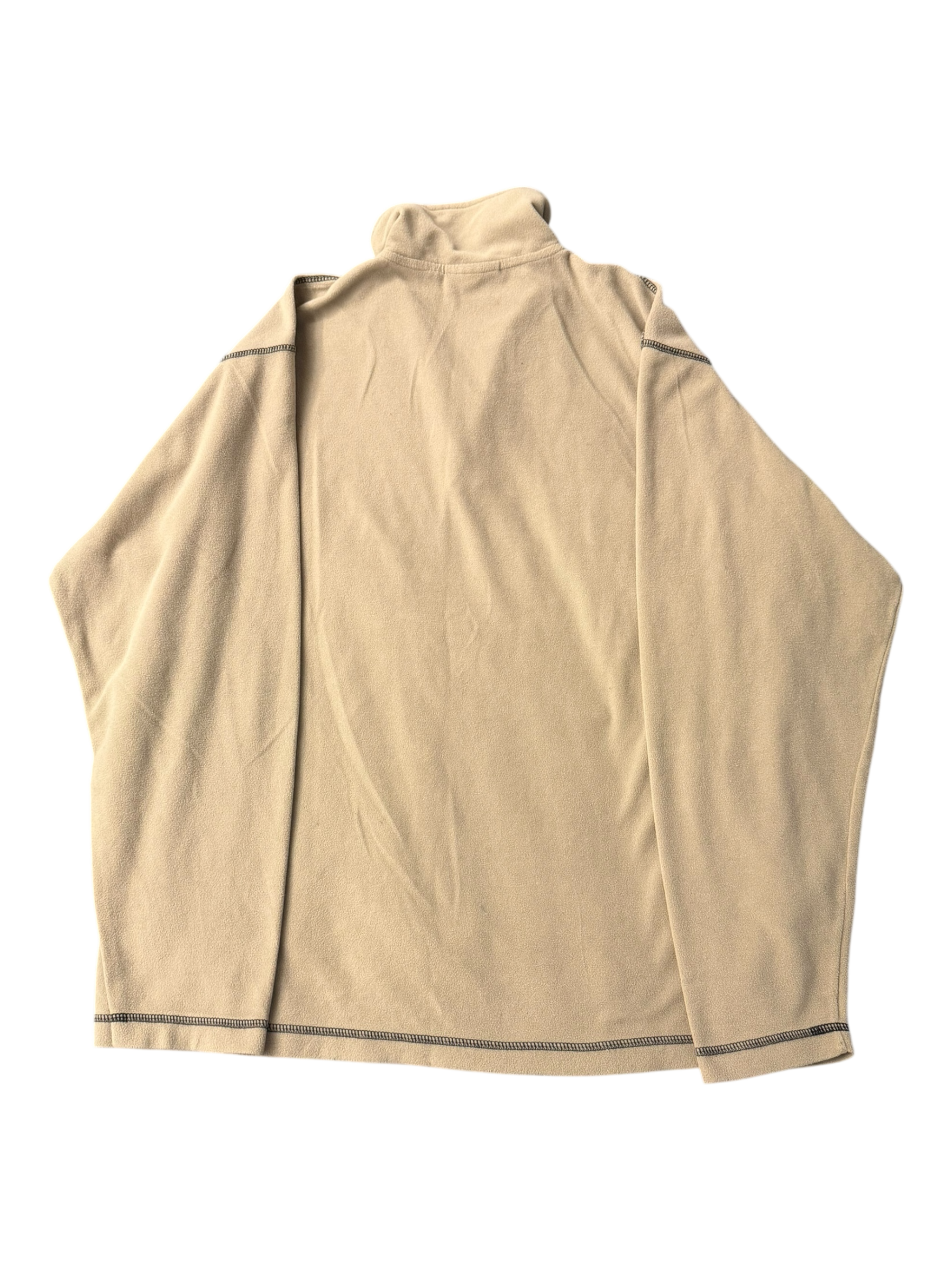 Vintage Asics Embroidered Quarter Zip Fleece Jumper - The Hennessy Archive
