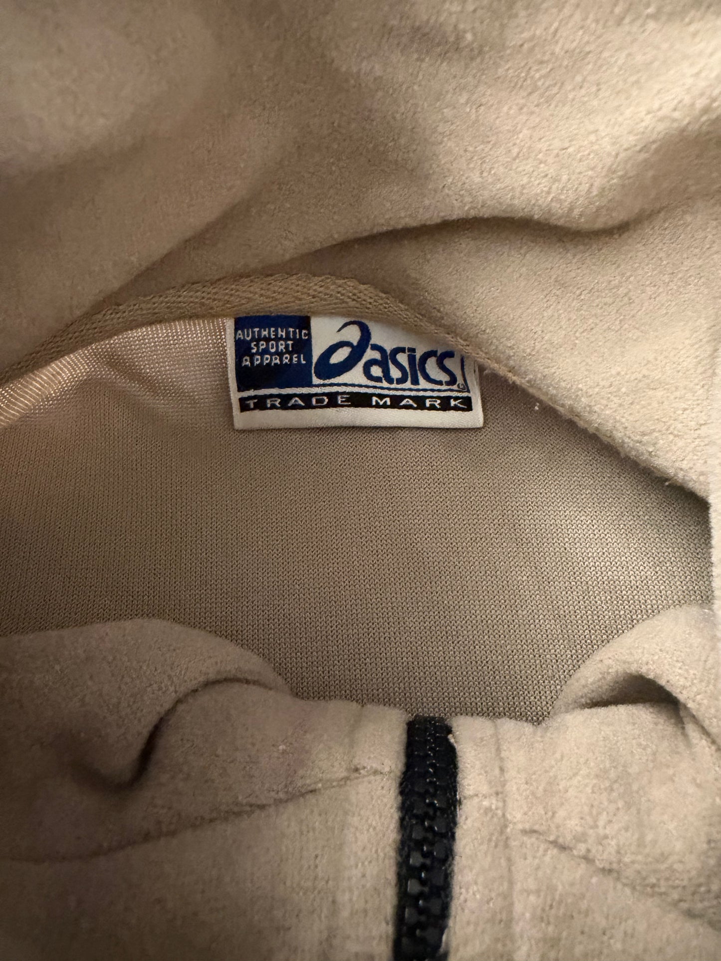 Vintage Asics Embroidered Quarter Zip Fleece Jumper - The Hennessy Archive