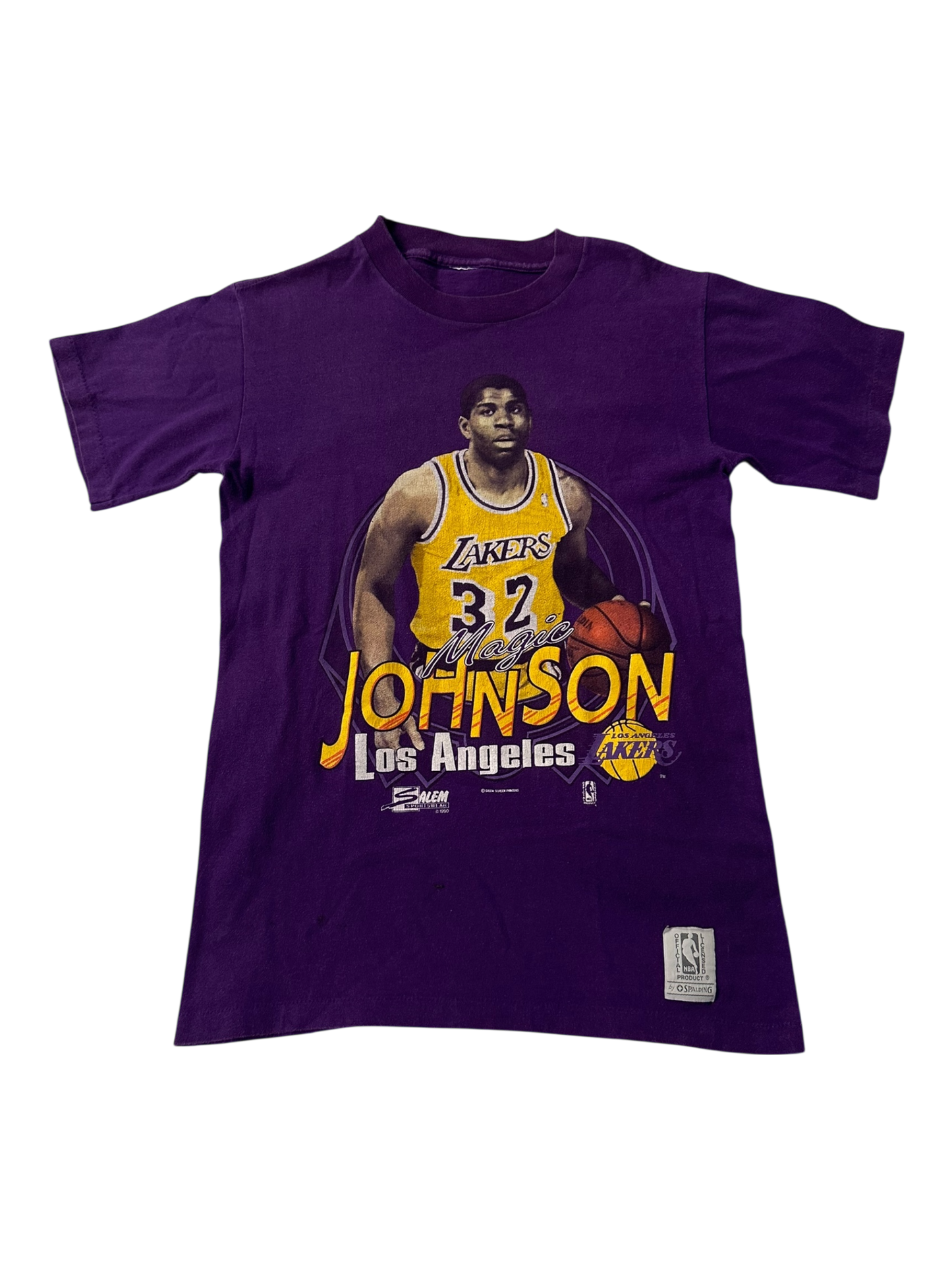 Vintage 1990’s Magic Johnson LA Lakers Graphic Single Stitch T-Shirt