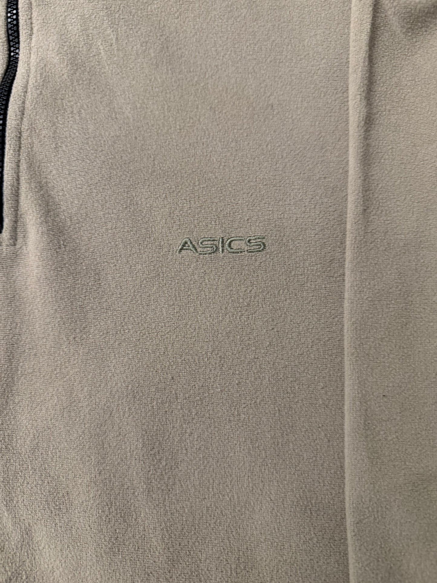 Vintage Asics Embroidered Quarter Zip Fleece Jumper - The Hennessy Archive