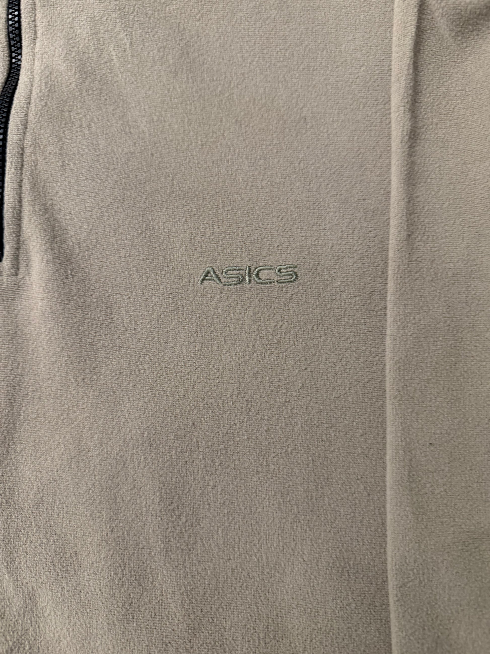Vintage Asics Embroidered Quarter Zip Fleece Jumper - The Hennessy Archive