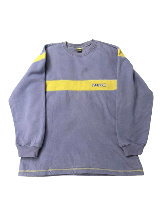 Vintage Nike Heavyweight Panel Crewneck Jumper - The Hennessy Archive
