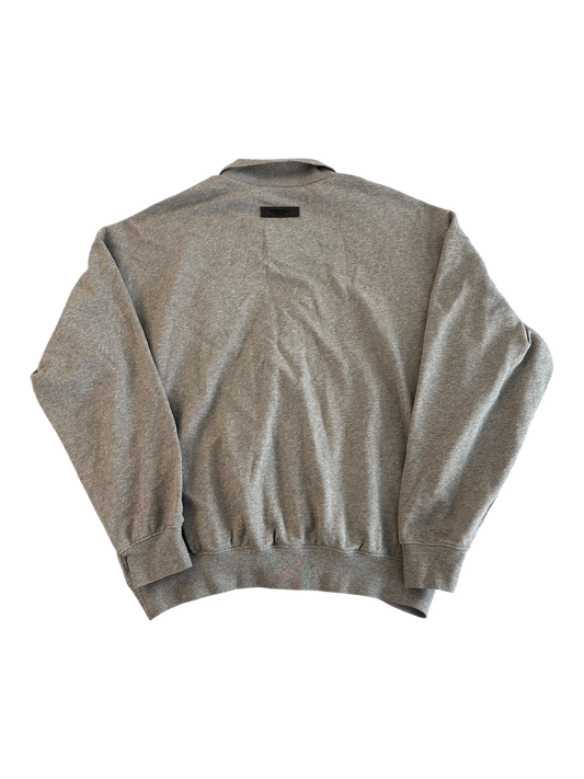 Essentials Fear Of God Logo Long Sleeve Polo - The Hennessy Archive